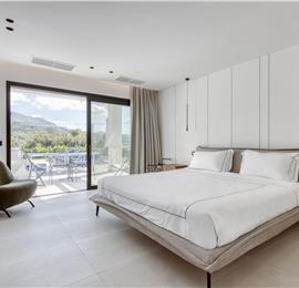 5 bedroom luxury seaside villa with indoor & outdoor pool, near Acharavi, sleeps 10